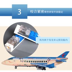 MUSELECT UNKNOWN non  EAST AIRLINES. bộ đồ chơi xếp lắp ráp ghép mô hình City Thành Phố 437 khối