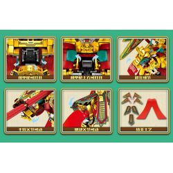 LEYI 82002 non  VUA KHỈ bộ đồ chơi xếp lắp ráp ghép mô hình 1528 khối