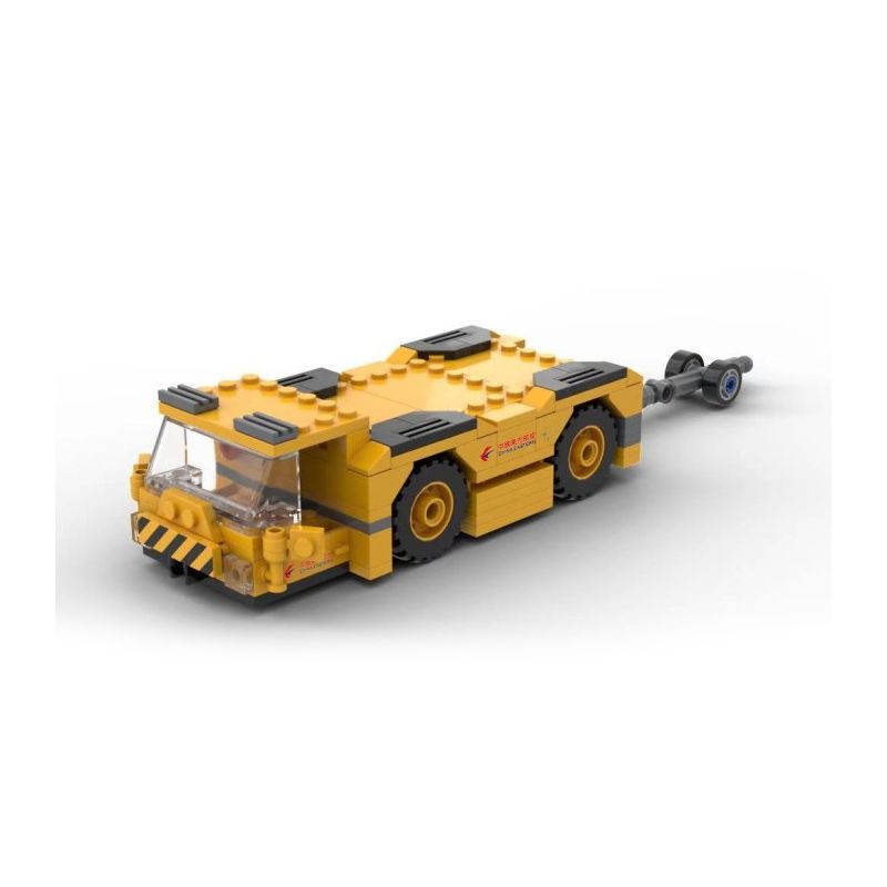 MUSELECT DHYX-003 non  MÁY KÉO bộ đồ chơi xếp lắp ráp ghép mô hình APRON AIRCRAFT TRACTOR 146 khối