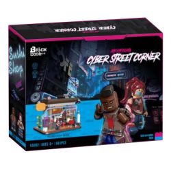 BRICKCOOL KS002 non  CỬA HÀNG SUSHI bộ đồ chơi xếp lắp ráp ghép mô hình CYBER STREET CORNER 661 khối