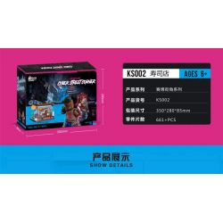 BRICKCOOL KS002 non  CỬA HÀNG SUSHI bộ đồ chơi xếp lắp ráp ghép mô hình CYBER STREET CORNER 661 khối