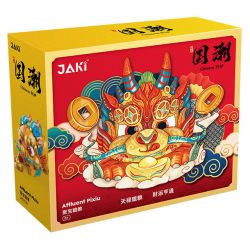JAKI JK5136 5136 non  XU HƯỚNG QUỐC GIA THU THẬP KHO BÁU VÀ TỲ HƯU bộ đồ chơi xếp lắp ráp ghép mô hình Chinese Traditional Festivals AFFLUENT PIXIU Lễ Hội Cổ Truyền