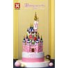 SX 9056 non  HỘP NHẠC LÂU ĐÀI HỒNG bộ đồ chơi xếp lắp ráp ghép mô hình Girl ROTATING MUSIC BOX - CASTLE Con Gái 515 khối