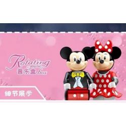 SX 9056 non  HỘP NHẠC LÂU ĐÀI HỒNG bộ đồ chơi xếp lắp ráp ghép mô hình Girl ROTATING MUSIC BOX - CASTLE Con Gái 515 khối