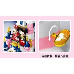 SX 9056 non  HỘP NHẠC LÂU ĐÀI HỒNG bộ đồ chơi xếp lắp ráp ghép mô hình Girl ROTATING MUSIC BOX - CASTLE Con Gái 515 khối