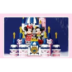 SX 9056 non  HỘP NHẠC LÂU ĐÀI HỒNG bộ đồ chơi xếp lắp ráp ghép mô hình Girl ROTATING MUSIC BOX - CASTLE Con Gái 515 khối