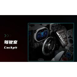 MOYU BLOCK MY88302 88302 non  ĐUA XE NHỰA ĐƯỜNG YÊU TINH XANH AMG 1:14 tỷ lệ 1:14 bộ đồ chơi xếp lắp ráp ghép mô hình 1460 khối