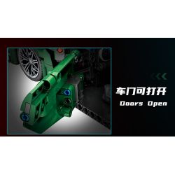 MOYU BLOCK MY88302 88302 non  ĐUA XE NHỰA ĐƯỜNG YÊU TINH XANH AMG 1:14 tỷ lệ 1:14 bộ đồ chơi xếp lắp ráp ghép mô hình 1460 khối