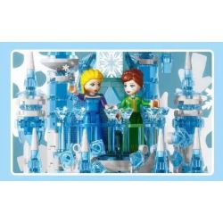 SX 9055 non  HỘP NHẠC LÂU ĐÀI BĂNG bộ đồ chơi xếp lắp ráp ghép mô hình Girl ROTATING MUSIC BOX - ICE CASTLE Con Gái 403 khối
