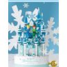 SX 9055 non  HỘP NHẠC LÂU ĐÀI BĂNG bộ đồ chơi xếp lắp ráp ghép mô hình Girl ROTATING MUSIC BOX - ICE CASTLE Con Gái 403 khối