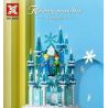 SX 9055 non  HỘP NHẠC LÂU ĐÀI BĂNG bộ đồ chơi xếp lắp ráp ghép mô hình Girl ROTATING MUSIC BOX - ICE CASTLE Con Gái 403 khối