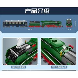 MouldKing 12007 Mould King 12007 non  TIẾNG ĐỨC EXPRESS. bộ đồ chơi xếp lắp ráp ghép mô hình Trains BR18 201 GERMAN EXPRESS Tàu Hỏa 2348 khối