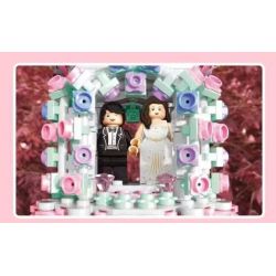 SX 9057 non  HỘP NHẠC: ĐÁM CƯỚI bộ đồ chơi xếp lắp ráp ghép mô hình Creator ROTATING MUSIC BOX - WEDDING Sáng Tạo 537 khối