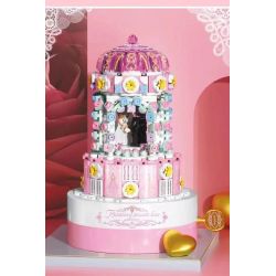 SX 9057 non  HỘP NHẠC: ĐÁM CƯỚI bộ đồ chơi xếp lắp ráp ghép mô hình Creator ROTATING MUSIC BOX - WEDDING Sáng Tạo 537 khối