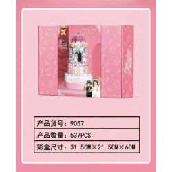 SX 9057 non  HỘP NHẠC: ĐÁM CƯỚI bộ đồ chơi xếp lắp ráp ghép mô hình Creator ROTATING MUSIC BOX - WEDDING Sáng Tạo 537 khối