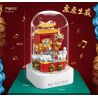 QuanGuan 100235 Quan Guan 100235 non  LION DANCE HEXIN LOA BLUETOOTH CHIẾU SÁNG HỘP NHẠC ĐỘNG bộ đồ chơi xếp lắp ráp ghép mô hình Chinese Traditional Festivals STAR SOUND BOX LION DANCE FOR THE NEW YEAR Lễ Hội Cổ Truyền 699 khối