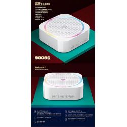 QuanGuan 100235 Quan Guan 100235 non  LION DANCE HEXIN LOA BLUETOOTH CHIẾU SÁNG HỘP NHẠC ĐỘNG bộ đồ chơi xếp lắp ráp ghép mô hình Chinese Traditional Festivals STAR SOUND BOX LION DANCE FOR THE NEW YEAR Lễ Hội Cổ Truyền 699 khối