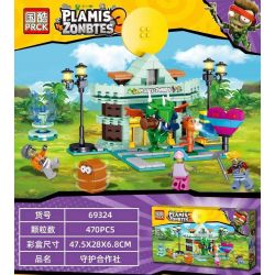 PRCK 69324 non  HỢP TÁC XÃ GUARDIAN. bộ đồ chơi xếp lắp ráp ghép mô hình Plants Vs Zombies Hoa Quả Nổi Giận 470 khối