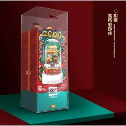 QuanGuan 100235 Quan Guan 100235 non  LION DANCE HEXIN LOA BLUETOOTH CHIẾU SÁNG HỘP NHẠC ĐỘNG bộ đồ chơi xếp lắp ráp ghép mô hình Chinese Traditional Festivals STAR SOUND BOX LION DANCE FOR THE NEW YEAR Lễ Hội Cổ Truyền 699 khối