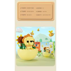 YICHAO 1209-2 non  CON MÈO MAY MẮN bộ đồ chơi xếp lắp ráp ghép mô hình PLUTUS CAT 169 khối