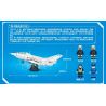 SEMBO 202157 non  MÁY BAY CƯỜNG KÍCH QIANG-5 bộ đồ chơi xếp lắp ráp ghép mô hình Military Army Q-5 STRIKE AIRCRAFT Quân Sự Bộ Đội 679 khối
