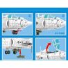 SEMBO 202157 non  MÁY BAY CƯỜNG KÍCH QIANG-5 bộ đồ chơi xếp lắp ráp ghép mô hình Military Army Q-5 STRIKE AIRCRAFT Quân Sự Bộ Đội 679 khối