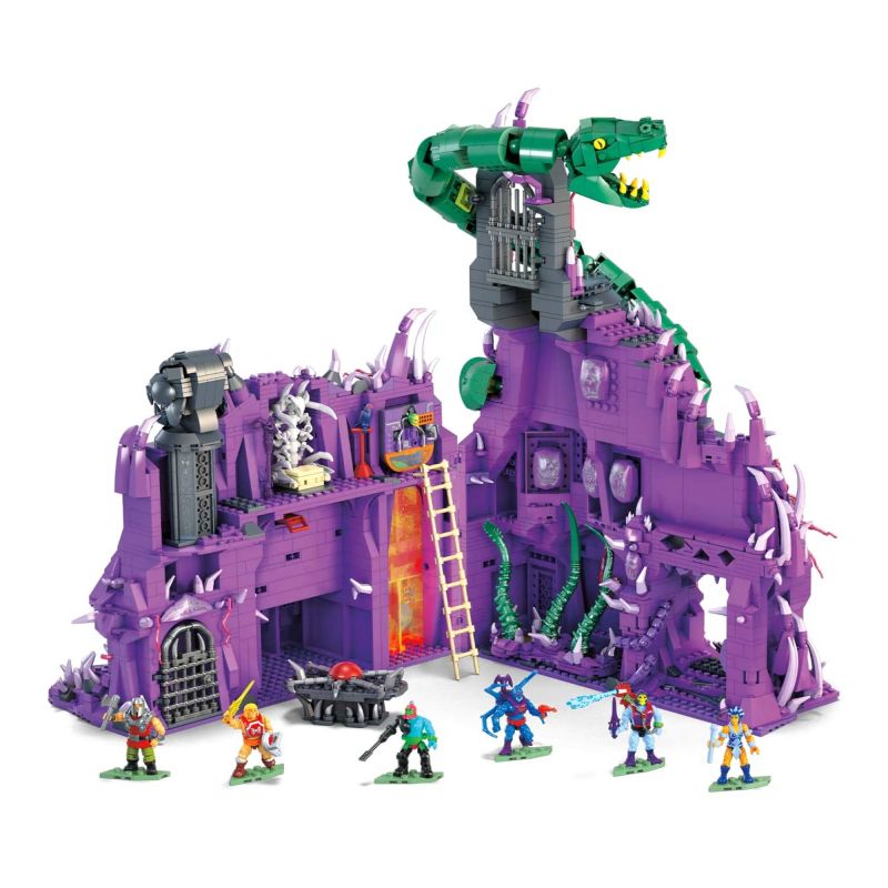 MEGA BLOKS HHD16 non  RẮN NÚI bộ đồ chơi xếp lắp ráp ghép mô hình Movie & Game MASTERS OF THE UNIVERSE SNAKE MOUNTAIN Phim Và Trò Chơi 3802 khối