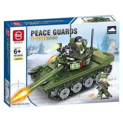 QIDAI 88041 non  XE TĂNG CHIẾN ĐẤU CHỦ LỰC T-85 II bộ đồ chơi xếp lắp ráp ghép mô hình Frozen T-85 II MAIN BATTLE TANK Nữ Hoàng Băng Giá 336 khối