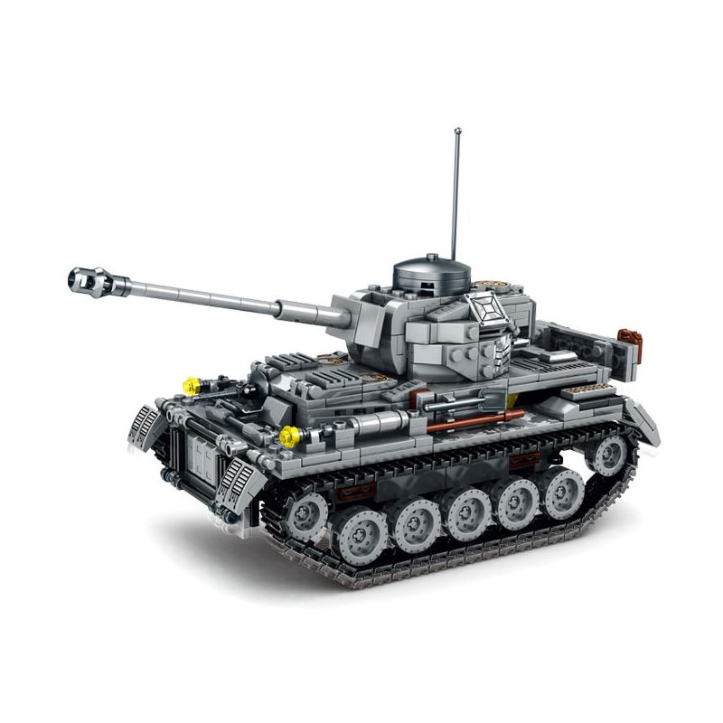 LEYI 66003 non  ĐỨC 4 XE TĂNG bộ đồ chơi xếp lắp ráp ghép mô hình Military Army MILITARY TANK PANZERKAMPFWAGEN IV Quân Sự Bộ Đội 803 khối