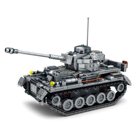 LEYI 66003 non  ĐỨC 4 XE TĂNG bộ đồ chơi xếp lắp ráp ghép mô hình Military Army MILITARY TANK PANZERKAMPFWAGEN IV Quân Sự Bộ Đội 803 khối