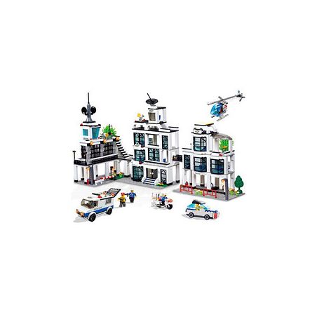 WOMA C9698 9698 non  SỞ CẢNH SÁT bộ đồ chơi xếp lắp ráp ghép mô hình City Thành Phố 1230 khối