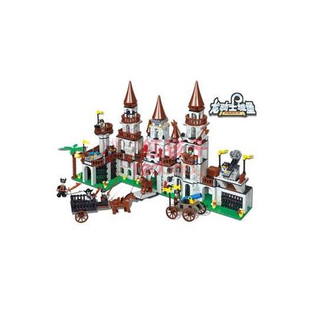 WOMA J5690 5690 non  LÂU ĐÀI DRAGON KNIGHT. bộ đồ chơi xếp lắp ráp ghép mô hình Medieval Castle Chiến Tranh Trung Cổ 747 khối