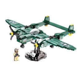 JAKI JK9160 9160 non  MÁY BAY CHIẾN ĐẤU CỔ ĐIỂN P-38 THUNDERBOLT WWII bộ đồ chơi xếp lắp ráp ghép mô hình MILITARY ZONE P-38 THUNDER FIGHTER 502 khối