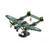 JAKI JK9160 9160 non  MÁY BAY CHIẾN ĐẤU CỔ ĐIỂN P-38 THUNDERBOLT WWII bộ đồ chơi xếp lắp ráp ghép mô hình MILITARY ZONE P-38 THUNDER FIGHTER 502 khối