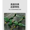 JAKI JK9160 9160 non  MÁY BAY CHIẾN ĐẤU CỔ ĐIỂN P-38 THUNDERBOLT WWII bộ đồ chơi xếp lắp ráp ghép mô hình MILITARY ZONE P-38 THUNDER FIGHTER 502 khối