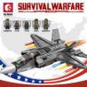 SEMBO 207125 non  MÁY BAY CHIẾN ĐẤU F-35 LIGHTNING II bộ đồ chơi xếp lắp ráp ghép mô hình Military Army SURVIVAL WARFARE Quân Sự Bộ Đội 867 khối