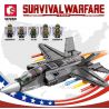 SEMBO 207125 non  MÁY BAY CHIẾN ĐẤU F-35 LIGHTNING II bộ đồ chơi xếp lắp ráp ghép mô hình Military Army SURVIVAL WARFARE Quân Sự Bộ Đội 867 khối