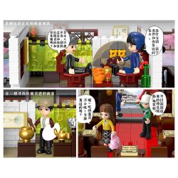 XINGBAO XB-01034 01034 XB01034 non  TRÀ XUÂN bộ đồ chơi xếp lắp ráp ghép mô hình Mini Modular Đường Phố Thu Nhỏ 2673 khối