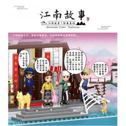 XINGBAO XB-01034 01034 XB01034 non  TRÀ XUÂN bộ đồ chơi xếp lắp ráp ghép mô hình Mini Modular Đường Phố Thu Nhỏ 2673 khối