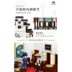 XINGBAO XB-01034 01034 XB01034 non  TRÀ XUÂN bộ đồ chơi xếp lắp ráp ghép mô hình Mini Modular Đường Phố Thu Nhỏ 2673 khối