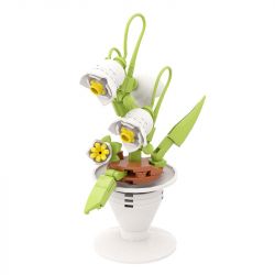 ZHEGAO DS1034 1034 non  HOA LAN THUNG LŨNG RỖNG bộ đồ chơi xếp lắp ráp ghép mô hình Flowers