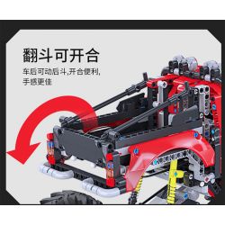 KJ35091 35091 non  XE OFF-ROAD BỐN LẦN TOÀN THỜI GIAN 4X4 tỷ lệ 1:16 bộ đồ chơi xếp lắp ráp ghép mô hình  Kỹ Thuật Công Nghệ Cao Mô Hình Phương Tiện 1000 khối