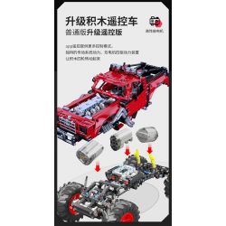 KJ35091 35091 non  XE OFF-ROAD BỐN LẦN TOÀN THỜI GIAN 4X4 tỷ lệ 1:16 bộ đồ chơi xếp lắp ráp ghép mô hình  Kỹ Thuật Công Nghệ Cao Mô Hình Phương Tiện 1000 khối