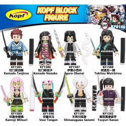 KOPF KF6146 6146 KF1585 1585 KF1586 1586 KF1587 1587 KF1588 1588 KF1589 1589 KF1590 1590 KF1591 1591 KF1592 1592 non  KẺ GIẾT QUỶ BLADE 8 MINIFIGURES bộ đồ chơi xếp lắp ráp ghép mô hình Collectable Minifigures DEMON SLAYER KIMETSU NO YAIBA Búp Bê Sưu Tầm