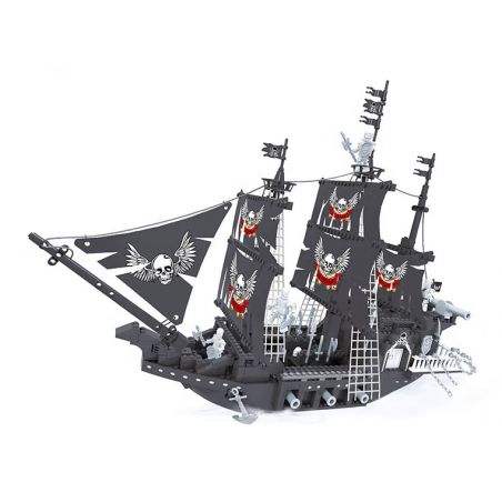 AUSINI N27903 27903 non  TÀU CƯỚP BIỂN bộ đồ chơi xếp lắp ráp ghép mô hình Pirates Of The Caribbean Cướp Biển Vùng Caribe 714 khối