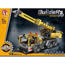 QIAO LE TONG 5356 non  CẦU TRỤC CƠ KHÍ bộ đồ chơi xếp lắp ráp ghép mô hình  CRANE Kỹ Thuật Công Nghệ Cao Mô Hình Phương Tiện 435 khối