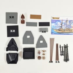 AUSINI N27806 27806 non  THUYỀN ĐÁNH CÁ LỚN bộ đồ chơi xếp lắp ráp ghép mô hình FISHING BOAT 857 khối