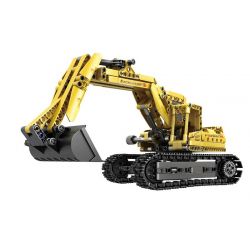 QIAO LE TONG 5355 non  MÁY XÚC. bộ đồ chơi xếp lắp ráp ghép mô hình  EXCAVATOR Kỹ Thuật Công Nghệ Cao Mô Hình Phương Tiện 522 khối