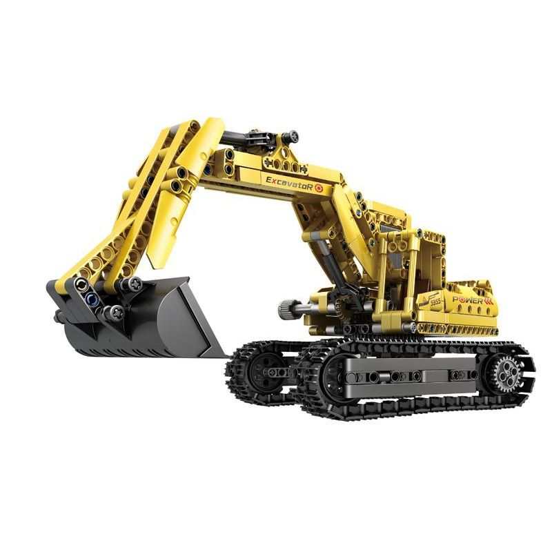 QIAO LE TONG 5355 non  MÁY XÚC. bộ đồ chơi xếp lắp ráp ghép mô hình  EXCAVATOR Kỹ Thuật Công Nghệ Cao Mô Hình Phương Tiện 522 khối
