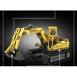 QIAO LE TONG 5355 non  MÁY XÚC. bộ đồ chơi xếp lắp ráp ghép mô hình  EXCAVATOR Kỹ Thuật Công Nghệ Cao Mô Hình Phương Tiện 522 khối